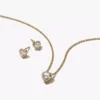 Geschenkset mit goldenem Herzschmuck, 14-karätig vergoldet Geschenkset mit goldenem Herzschmuck, 14-karätig vergoldet