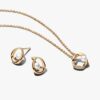 Geschenkset mit organischem Glanz und Perlenschmuck – 14-karätige Vergoldung Geschenkset mit organischem Glanz und Perlenschmuck – 14-karätige Vergoldung