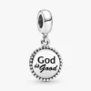 „God is Good“-Dangle Charm aus Sterlingsilber „God is Good“-Dangle Charm aus Sterlingsilber