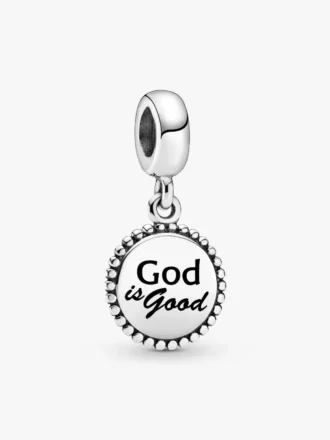 „God is Good“-Dangle Charm aus Sterlingsilber