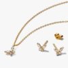 Golden Butterfly Schmuck-Geschenkset – 14-karätige Vergoldung Golden Butterfly Schmuck-Geschenkset – 14-karätige Vergoldung