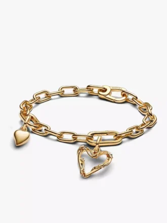 Goldenes Stacheldraht-Herz-Armband-Set, 3er-Set Goldenes Stacheldraht-Herz-Armband-Set, 3er-Set