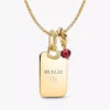 Gravierbare July-Dangle Charm-Halskette, 3er-Set Gravierbare July-Dangle Charm-Halskette, 3er-Set