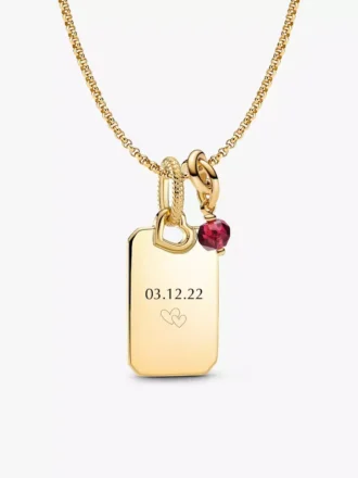 Gravierbare July-Dangle Charm-Halskette, 3er-Set