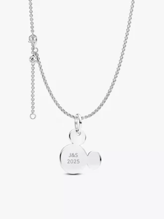 Gravierbare Mickey-Mouse-Halsketten, 2er-Set