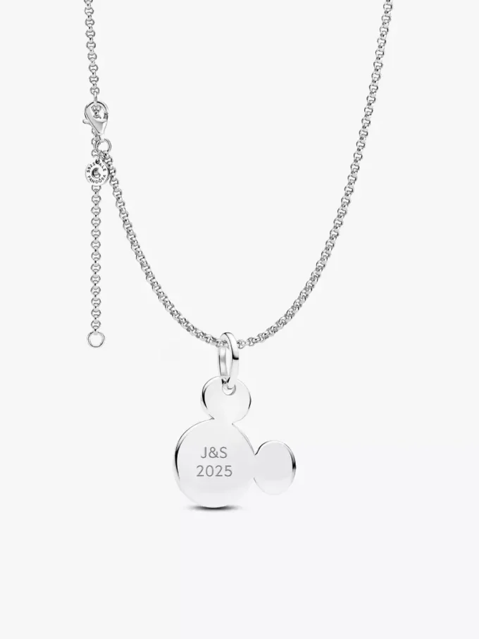Gravierbare Mickey-Mouse-Halsketten, 2er-Set Gravierbare Mickey-Mouse-Halsketten, 2er-Set