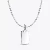 Gravierbare rechteckige Dog-Tag-Halskette, 2er-Set Gravierbare rechteckige Dog-Tag-Halskette, 2er-Set