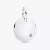 Gravierbarer Anhänger mit im Labor gezüchtetem Diamanten, 0,012 Karat, Sterlingsilber Gravierbarer Anhänger mit im Labor gezüchtetem Diamanten, 0,012 Karat, Sterlingsilber