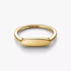 Gravierbarer Bar-Ring, 14-karätig vergoldet Gravierbarer Bar-Ring, 14-karätig vergoldet