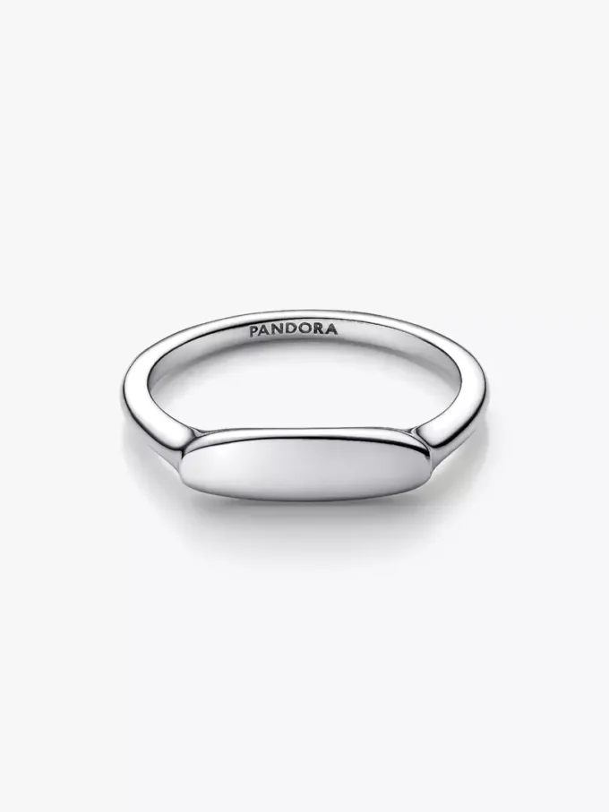 Gravierbarer Bar-Ring aus Sterlingsilber Gravierbarer Bar-Ring aus Sterlingsilber