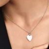 Gravierbarer Herz-Anhänger aus Sterlingsilber