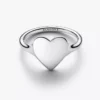 Gravierbarer Herzring aus Sterlingsilber Gravierbarer Herzring aus Sterlingsilber