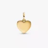 Gravierbarer Liebesherz-Dangle Charm, 14-karätig vergoldet Gravierbarer Liebesherz-Dangle Charm, 14-karätig vergoldet