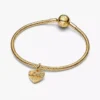 Gravierbarer Liebesherz-Dangle Charm, 14-karätig vergoldet Gravierbarer Liebesherz-Dangle Charm, 14-karätig vergoldet
