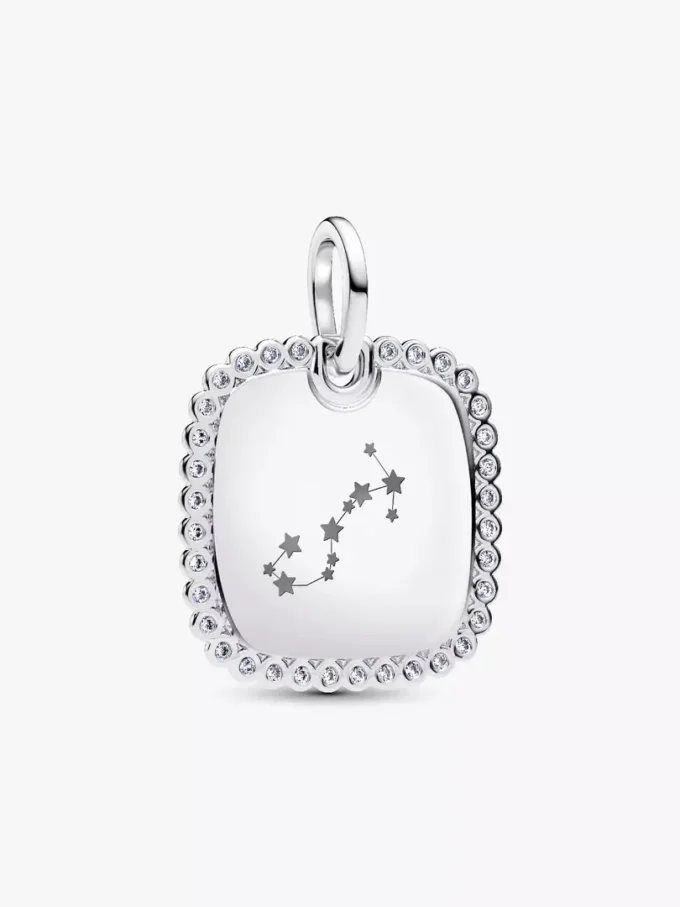 Gravierbarer quadratischer Anhänger aus Sterlingsilber Gravierbarer quadratischer Anhänger aus Sterlingsilber