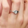 Gravierbarer Siegelring aus Sterlingsilber Gravierbarer Siegelring aus Sterlingsilber