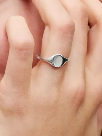 Gravierbarer Siegelring aus Sterlingsilber