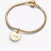 Gravierbares Armband-Set mit runden Dangle Charms, 2er-Set Gravierbares Armband-Set mit runden Dangle Charms, 2er-Set