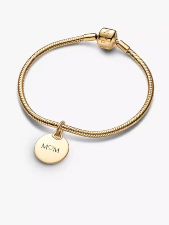 Gravierbares Armband-Set mit runden Dangle Charms, 2er-Set Gravierbares Armband-Set mit runden Dangle Charms, 2er-Set
