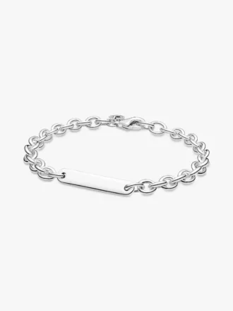 Gravierbares Bar-Link-Armband aus Sterlingsilber Gravierbares Bar-Link-Armband aus Sterlingsilber