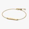 Gravierbares Stabketten-Armband – 14-karätige Vergoldung