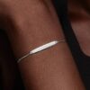 Gravierbares Stabketten-Armband – Sterlingsilber
