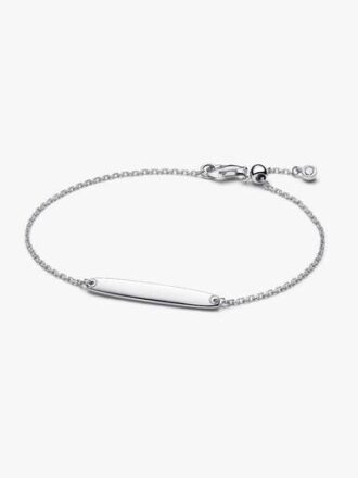 Gravierbares Stabketten-Armband – Sterlingsilber