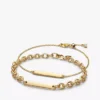 Gravierbares vergoldetes Armband-Set für Sie und Ihn, 2er-Set Gravierbares vergoldetes Armband-Set für Sie und Ihn, 2er-Set