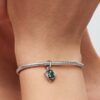 Blue Eternity Circle Dangle Charm – Sterlingsilber Blue Eternity Circle Dangle Charm – Sterlingsilber