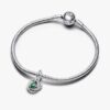 Blue Eternity Circle Dangle Charm – Sterlingsilber Blue Eternity Circle Dangle Charm – Sterlingsilber