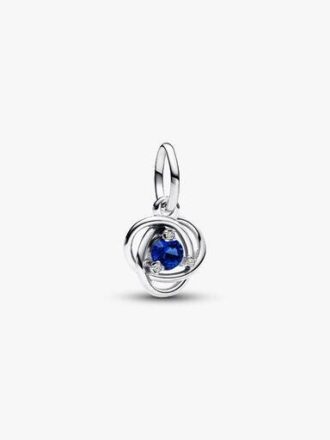 Turquoise Blue Eternity Circle Dangle Charm – Sterlingsilber Turquoise Blue Eternity Circle Dangle Charm – Sterlingsilber