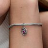 Blue Eternity Circle Dangle Charm – Sterlingsilber Blue Eternity Circle Dangle Charm – Sterlingsilber
