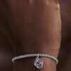 Blue Eternity Circle Dangle Charm – Sterlingsilber Blue Eternity Circle Dangle Charm – Sterlingsilber