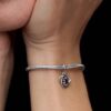 Blue Eternity Circle Dangle Charm – Sterlingsilber Blue Eternity Circle Dangle Charm – Sterlingsilber