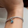 Blue Eternity Circle Dangle Charm – Sterlingsilber Blue Eternity Circle Dangle Charm – Sterlingsilber