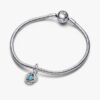 Blue Eternity Circle Dangle Charm – Sterlingsilber Blue Eternity Circle Dangle Charm – Sterlingsilber