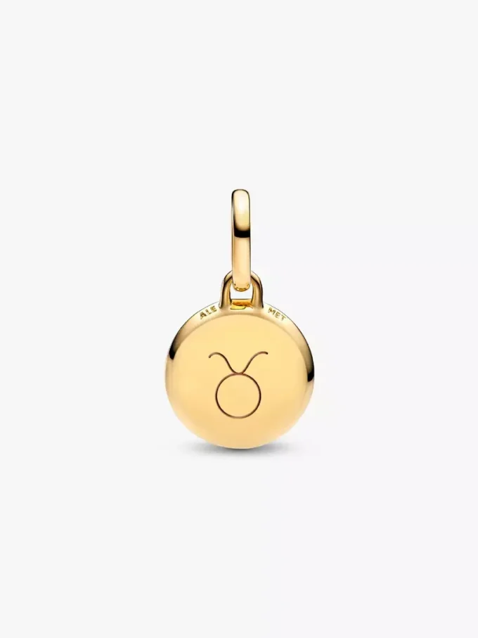 Grünes, gravierbares Mini-Medaillon-Charm, 14-karätig vergoldet Grünes, gravierbares Mini-Medaillon-Charm, 14-karätig vergoldet