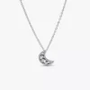 Halbmond-Anhänger-Halskette aus Sterlingsilber Halbmond-Anhänger-Halskette aus Sterlingsilber