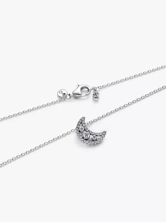 Halbmond-Anhänger-Halskette aus Sterlingsilber Halbmond-Anhänger-Halskette aus Sterlingsilber