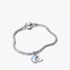 Halbmond-Charm-Armband-Set, 2er-Set Halbmond-Charm-Armband-Set, 2er-Set