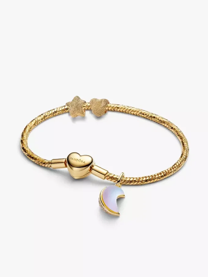 Halbmond-Charm-Armband-Set, 4er-Set Halbmond-Charm-Armband-Set, 4er-Set