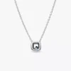 Halo-Anhänger-Halskette aus Sterlingsilber Halo-Anhänger-Halskette aus Sterlingsilber