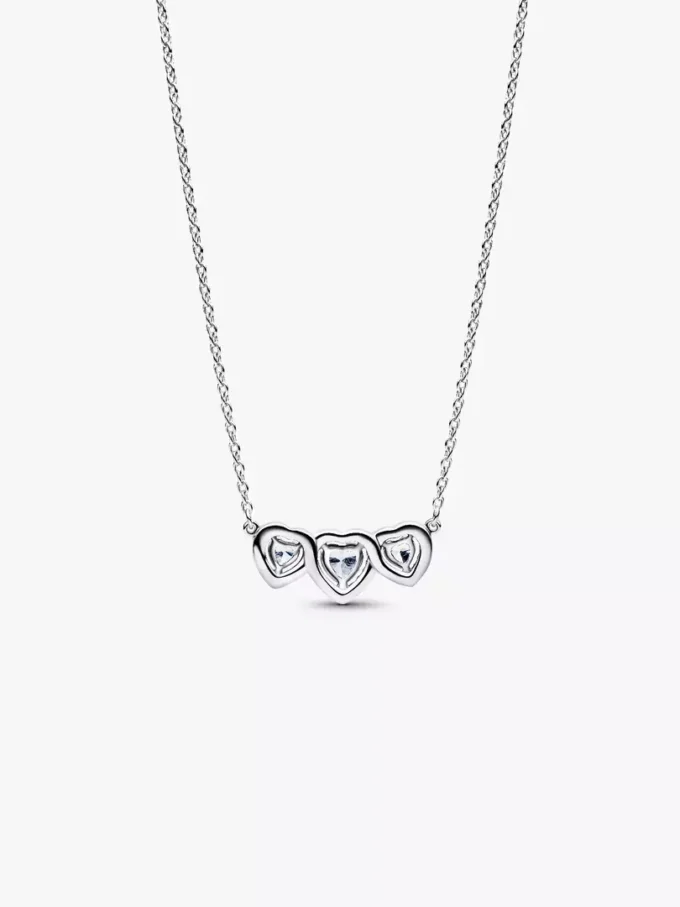 Halo Heart Trilogy Halskette aus Sterlingsilber Halo Heart Trilogy Halskette aus Sterlingsilber