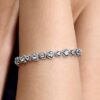 Halo Hearts Armband – Sterlingsilber