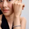 Halo Hearts Armband – Sterlingsilber