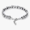 Halo Hearts Armband – Sterlingsilber