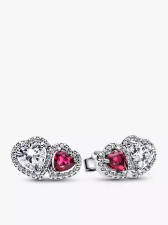 Geschenkset aus Sterlingsilber mit Herz-Halo-Motiv, 3er-Set