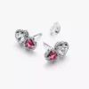 Halo Hearts Ohrringe aus Sterlingsilber