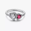 Halo Hearts Ring aus Sterlingsilber Halo Hearts Ring aus Sterlingsilber