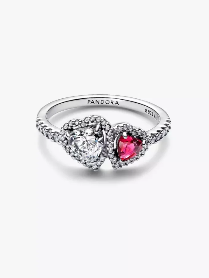 Halo Hearts Ring aus Sterlingsilber Halo Hearts Ring aus Sterlingsilber